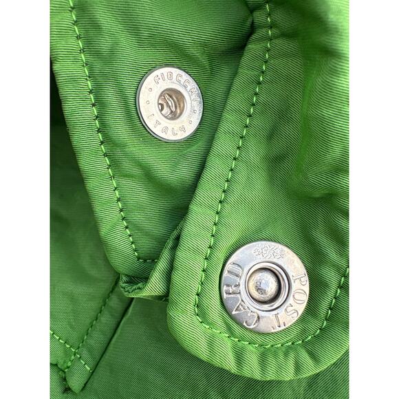 Vintage 80’s Post Card Italian ski wear 2 piece suit size 48 bright green retro - Picture 4 of 11